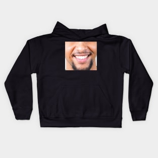 Funny customized face mask with  smile mouth Kids Hoodie